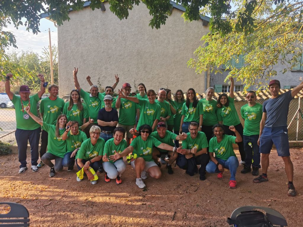 La team bénévoles lors de la Sainté Lyon VTT 2021
